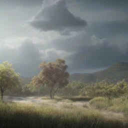 crear imagen de la cancion pedazo de cielo de victo heredia, paisaje un cielo celeste inmaculado con un par de nubes blancas