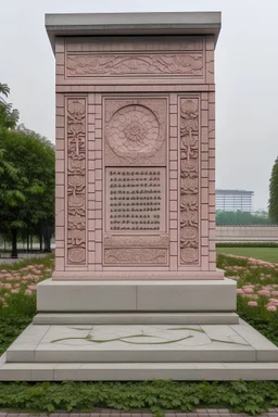 sebuah monument yang berbentuk persegi panjang yang ada tulisan PT SAKURA MAHATIR