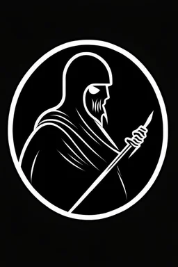 Extremely simple logo representing the shadow of the grim reaper