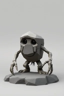hi poly Stone Crawler T-pose just the character and simple background