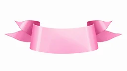 pink ribbon graphic element, add canvas texture and lighting, photographic realism