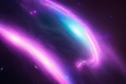 Picture Of The Galaxy With Giant Neon Star, Hyper Realistic, Hyper Detailed, Neon, Cyberpunk, Neon lighting,