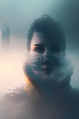 portrait of a new future, trending art, 8k, depth of field, volumetric fog