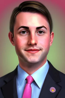 pretty young male politician gay portrait