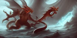 dragon god fighting a dragon god storm