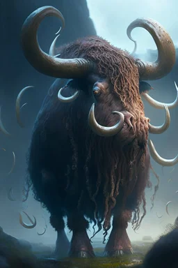 octopus highland cow mole,higly-detailed, highly detailed, perfect lighting, perfect composition, 4 k, artgerm, derek zabrocki, greg rutkowski