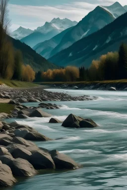 River with mountain