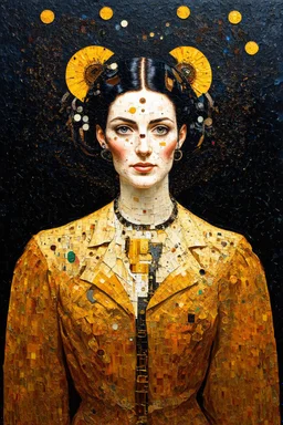 the jackhammer of my own undoing; a neo-surrealistic, expressionistic, steampunk version of Gustav Klimt