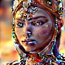 portrait of a warrior with ottoman beautiful girl themed armour, extremely detailed, UHD, 8k,The close-up camera effect,sharp focus, perfect position,hyperphotorealistic, unreal engine 5, octane render