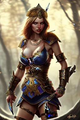 eurasien milf, warrior princess, nacht, corsage, necklace, fantasy art