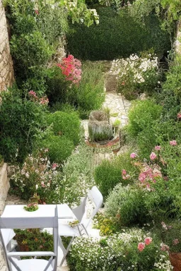 A tiny secret Mediterranean garden