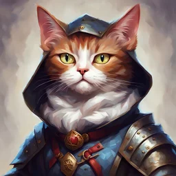 dnd, portrait of cat-dungeon master