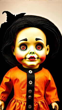 Creepy halloween doll