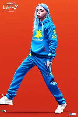 Billie Eilish, legs, photorealistic, 2k