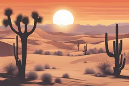 So beauty desert sunset