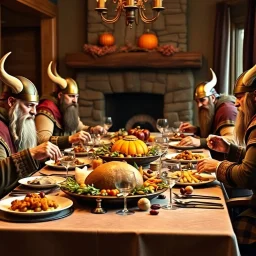 Thanksgiving dinner with Vikings