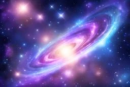 fine sky of a galaxy with subtil bright glitters, little gems and diamonds, light colours