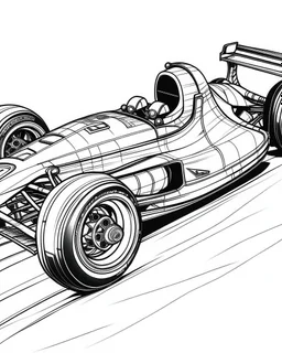 racing car coloring pages,no black color