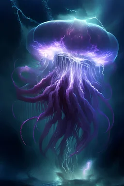non-euclidian multidimensional giant tornado monstruous medusa lightning