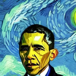 Obama by Van Gogh