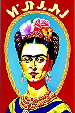 A self portrait of Frida Gallo, but fat
