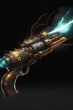 An arcane weapon that fires a bolt of arcane powder compressed into an explosive projectile. It was created by a civilization eons ago and though to be lost for good until discovered by a curious feathered bounty hunter