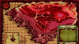 blood red dessert crimson corruption hell wastelands battlemap dnd