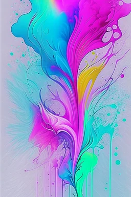 Abstract wet watercolor