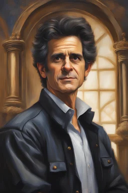 Highest quality highest resolution best cinematic photo of Dean Kamen as a renaissance inventor, best quality oil painting