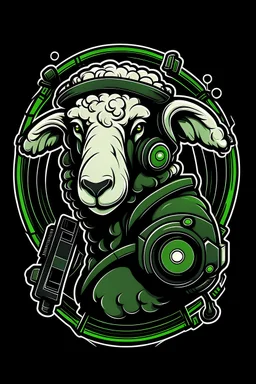 A gaming company Logo which illustrates a Criminal Sheep