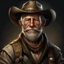 wild west old farmer grimdark realistic