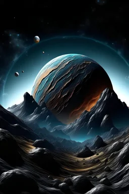 a planet made of rocks orbiting a pulsar
