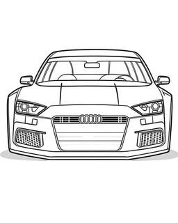 Audi rs3 front art outline