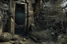 creepy old dungeon webs