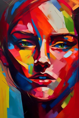Redefine portraiture by delving into abstract representations of faces. Employ bold colors, unconventional shapes, and unique compositions to evoke emotions beyond traditional realism.
