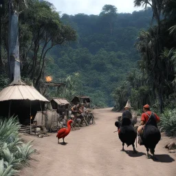 The Yalu Road around the firecamp [MASH S8.E10 by Gilligans Island] Hawkeye and BJ are cooking the last dodo