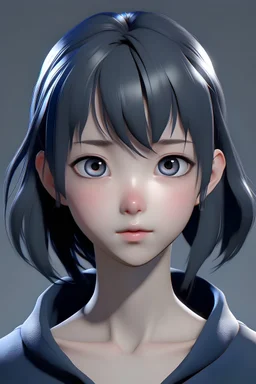 Picture of an ai based character that looks like an anime character