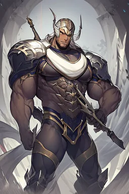 Athlete Armored Male Drow or Dark Elf