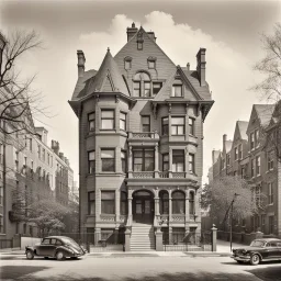 At 2146 W. Caton Street in Wicker Park stands the Frederick Gehrke House, built in 1889 and designed by architects Faber & Pagels. This handsome late-Victorian residence was part of a row of five substantial single-family homes constructed on what was then a newly carved, 600-foot street called Columbia. At the time, this triangular pocket near Damen, North, and Milwaukee was one of the last undeveloped stretches of prairie in the neighborhood — soon to become one of Chicago’ black and white pen