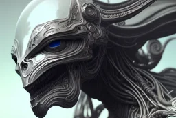 engineer alien face, highly detailed, symmetrical long head, smooth marble surfaces, detailed ink illustration, raiden metal gear, cinematic smooth stone, deep aesthetic, concept art, post process, 4k, carved marble texture and silk cloth, latex skin, highly ornate intricate details, moody lighting, h. r. giger, hayao miyazaki, by artgerm