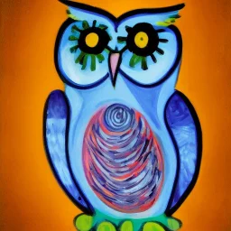 Owl painted by pablo picasso