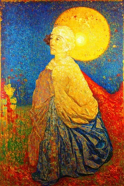 Coronal Mass Injection of the Sun; Klimt; Kandinsky; Golden Hour; Iridescent; Controversial; Supremely Detailed; Marvelous; Whimsical