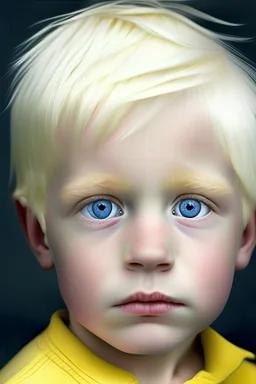 طفله ٤ سنوات بيضاء شعر اصفر قصير عيون زرقاء