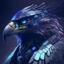 profile picture of a cyberfalcon with imposing looking