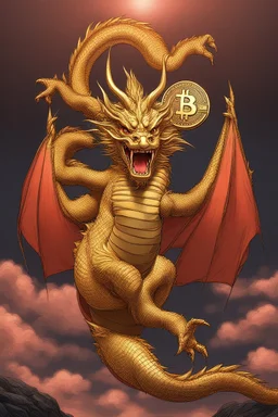 Bitcoin cryptocurrency are flying in the dragon year