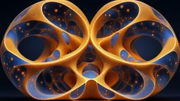 caleidoscopic integral hyperboloid galaxy klein bottle quantum Hypergeometry infinite recursive golden ratio fractal supradimensional tesselation