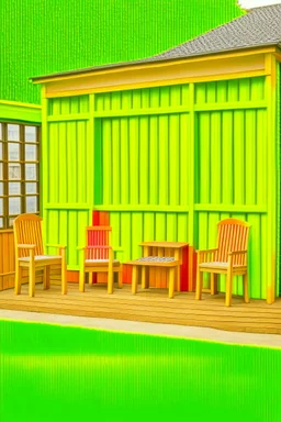 Playhouse with chairs