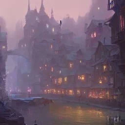 A magical canal town for warlocks and witches