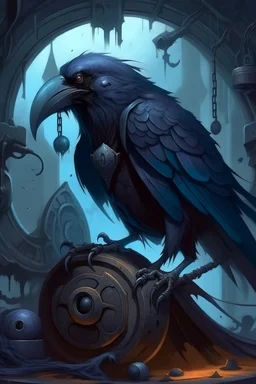 Raven Monster in einer fantesy weld