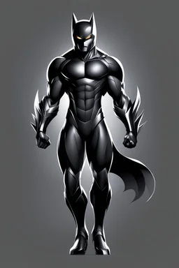 Dibujo vectorial catman full body